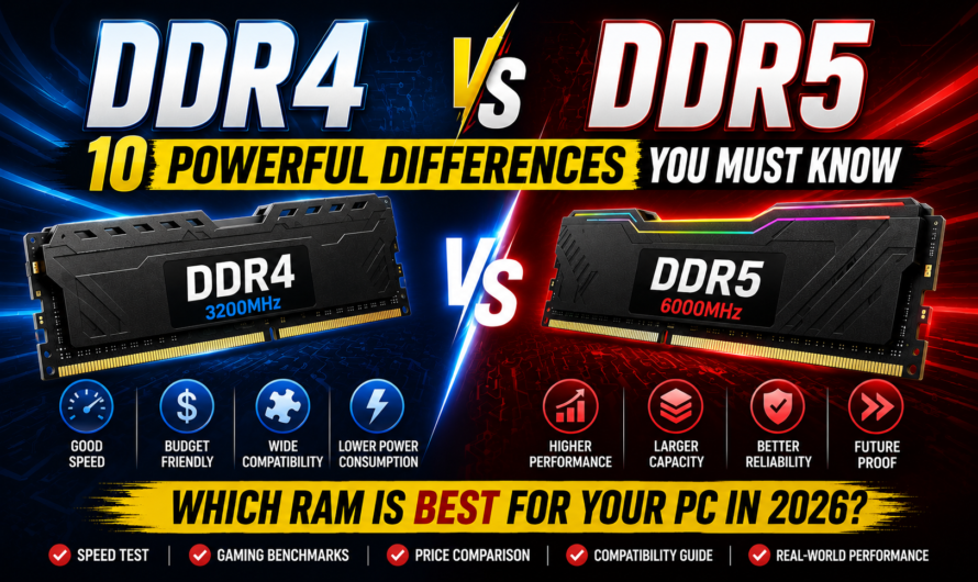 DDR4 vs DDR5 RAM: 10 Amazing Differences You Must Know (2026)