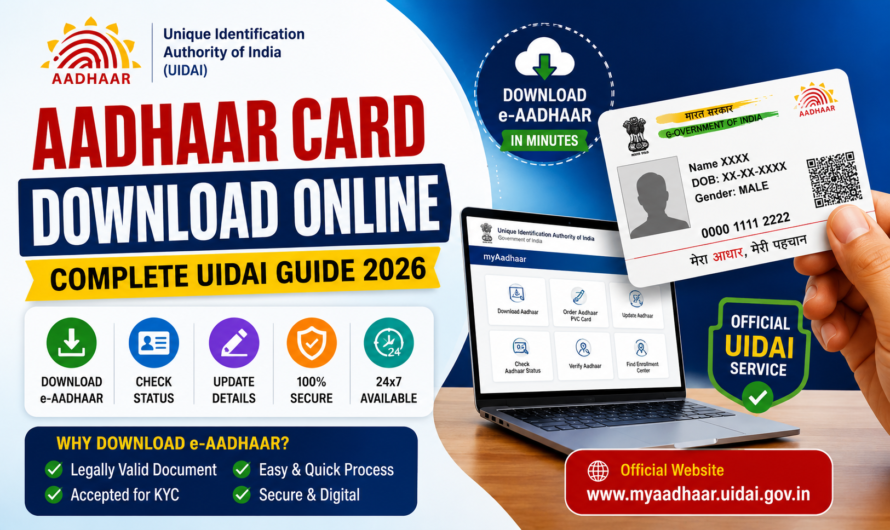 Aadhaar Card Download Online – Complete UIDAI Guide 2026