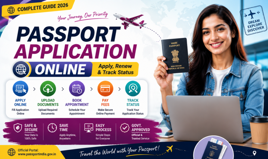 Passport Application Online 2026 : Complete Guide to Apply, Renew, and Track Status
