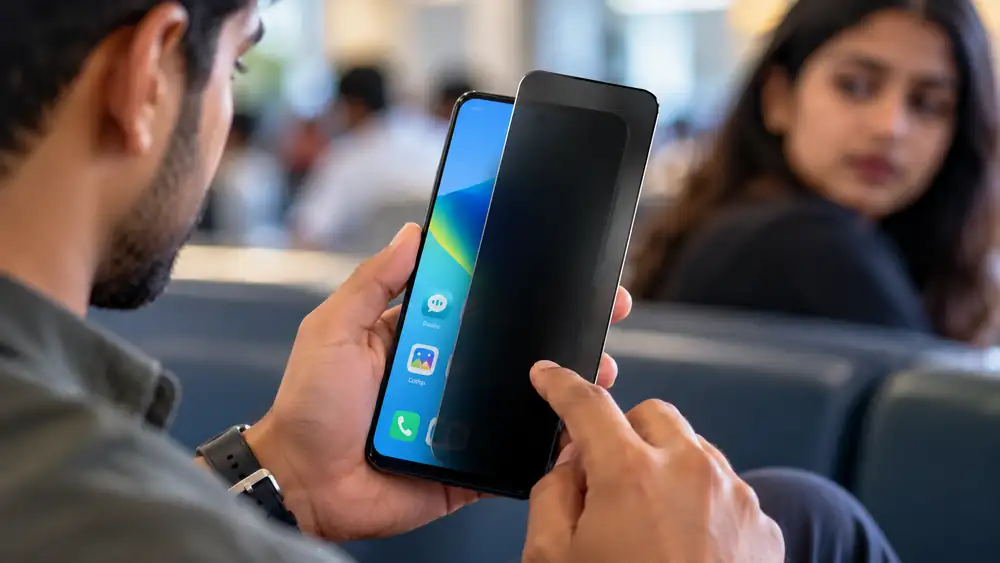 Phone Screen Hider Android privacy app for protecting screen content