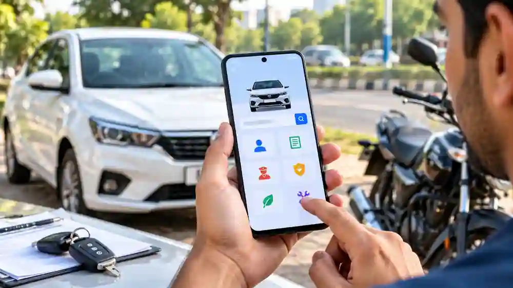 RTO Vehicle Information app for checking car and bike details