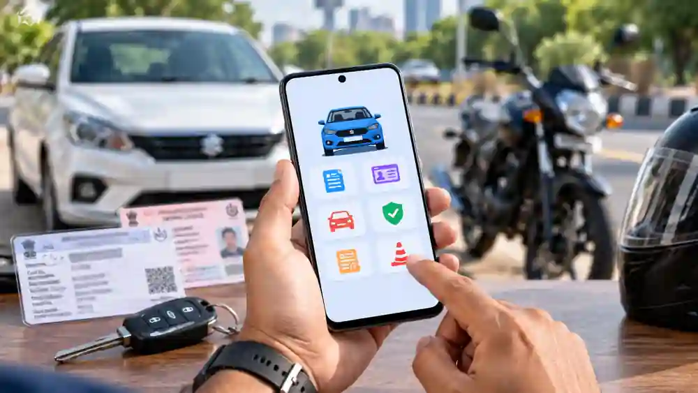 RTO Vehicle Information Online app for checking car and bike details