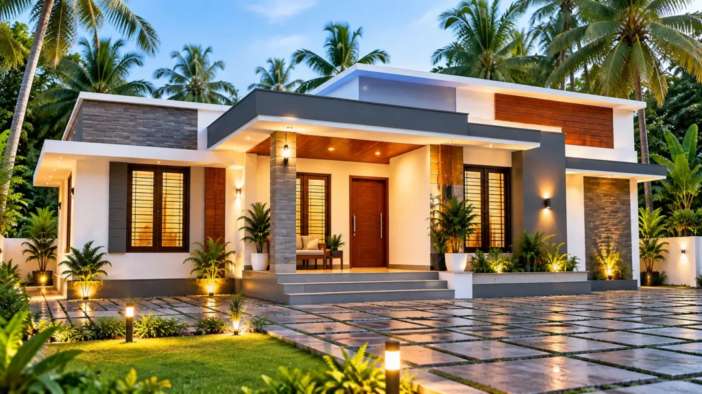 10 Lakh Budget House Kerala contemporary 2 bedroom home design